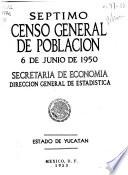 Séptimo censo general de población, 6 de junio de 1950