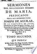 Sermones del dulcísimo nombre de María