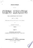 Sesiones de los cuerpos lejislativos de la República de Chile, 1811-1845
