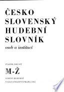 Československý hudební slovník osob a institucí
