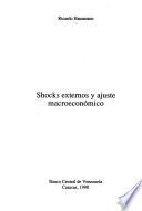 Shocks externos y ajuste macroeconómico