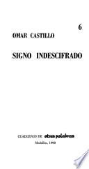 Signo indescifrado