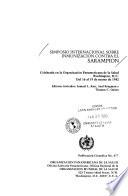 Simposio Internacional sobre inmunizacion contra el sarampion