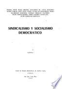 Sindicalismo y socialismo democrático