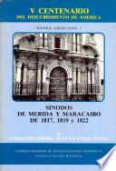 Sínodos de Mérida y Maracaibo de 1817, 1819 y 1822