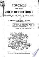 Sinopsis de las pruebas sobre la verdadera religion estractadas de las obras de Aymé, Pouget, Bossuet, Almeida, i Paley