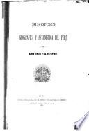 Sinopsis geográfica y estadística del Perú. 1895-1898