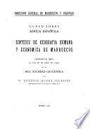 Síntesis de geografía humana y económica de Marruecos