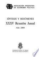 Síntesis y resúmenes ... Reunión Anual