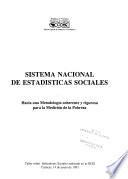 Sistema nacional de estadísticas sociales