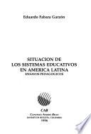 Situación de los sistemas educativos en América Latina