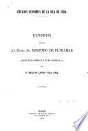 Situacion económica de la isla de Cuba