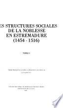 “Les” Structures sociales de la noblesse en Estremadure 1454-1516