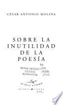 Sobre la inutilidad de la poesía