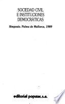 Sociedad civil e instituciones democráticas