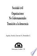 Sociedad civil, organizaciones no gubernamentales, transición a la democracia