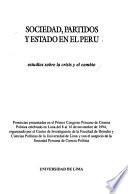 Sociedad, partidos y estado en el Perú