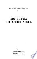 Sociología del Africa negra