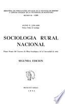 Sociología rural nacional