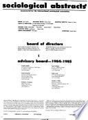 Sociological Abstracts