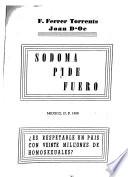 Sodoma pide fuero