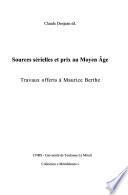 Sources sérielles et prix au moyen âge
