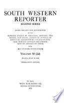 South Western Reporter. Second Series