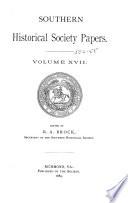 Southern Historical Society Papers