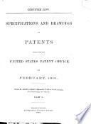 Specifications and Drawings of Patents Issued from the United States Patent Office