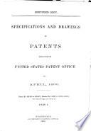 Specifications and Drawings of Patents Issued from the United States Patent Office