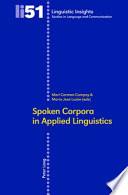 Spoken Corpora in Applied Linguistics