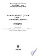 Słownik gwar śląskich
