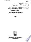 State Administrative Officials Classified by Functions