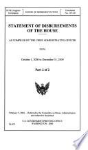 Statement of Disbursements of the House