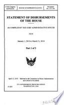 Statement of Disbursements of the House