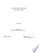 Statistical Sources in the Library