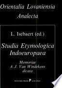 Studia Etymologica Indoeuropaea