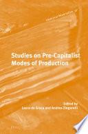 Studies on Pre-Capitalist Modes of Production