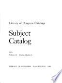 Subject Catalog, 1978