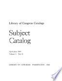 Subject Catalog
