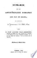 Sumario de las Antiguedades Romanas que hay en España