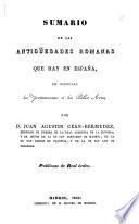 Sumario de las antiqüedades romanas que hay en España