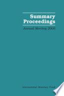 Summary Proceedings of the Fifty-Ninth Annual Meeting of the Boards of Governors, 2005