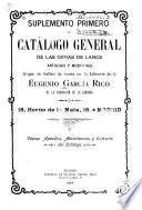 Suplemento ... al catálogo general de las obras de lance antiguas y modernas que se hallan de venta en la librería de Eugenio García Rico