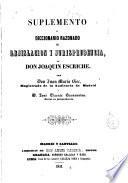 Suplemento al diccionario razonado de legislación y jurisprudencia de Don Joaquín Escriche