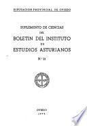 Suplemento de ciencias del Boletin del Instituto de Estudios Asturianos