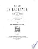 Œuvres de Lagrange
