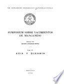 Symposium sobre yacimientos de manganeso