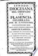 Synodo diocesana del Obispado de Plasencia