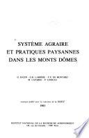 Système agraire et pratiques paysannes dans les monts Dômes
